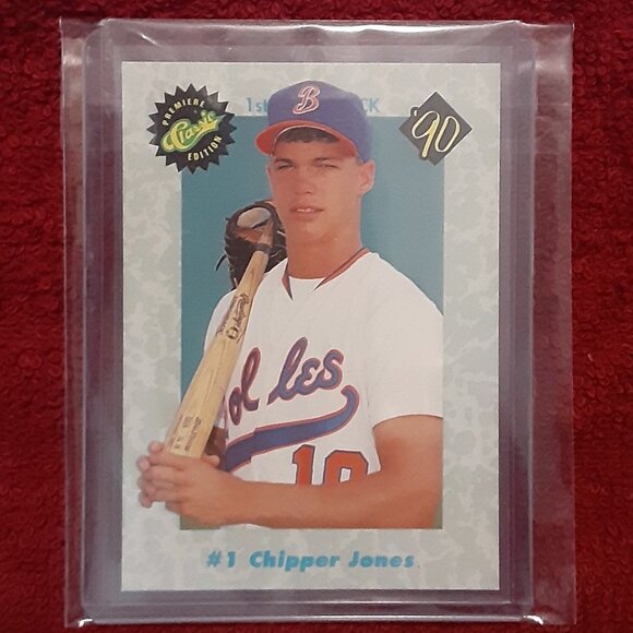 Chipper Jones - 1990 Classic Draft Picks - Box Set – Card No. 1 (Baseball Cards) - Picture 1 of 2